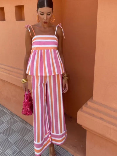 Hanne - Trykt Buksetøj Sommeroutfit