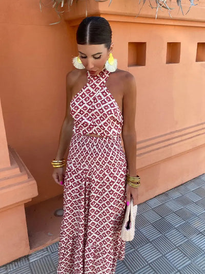 Mickay - Elegant, rynket midi-kjole med off-shoulder