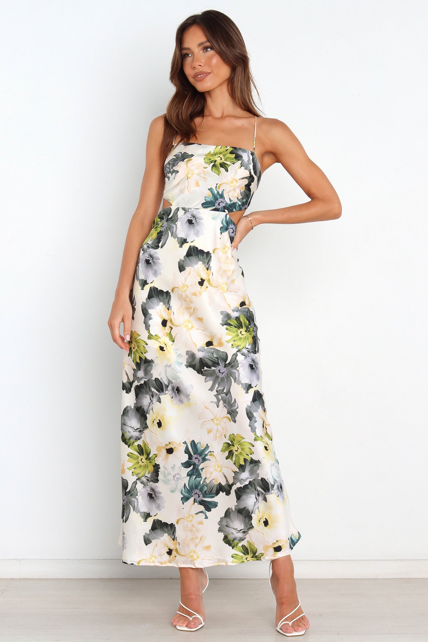 Jayne - Blomster Maxi Kjole