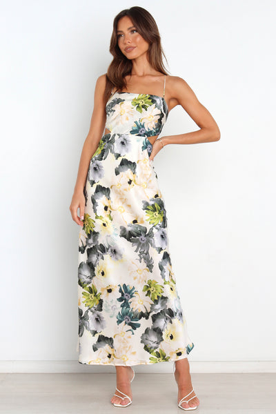 Jayne - Blomster Maxi Kjole