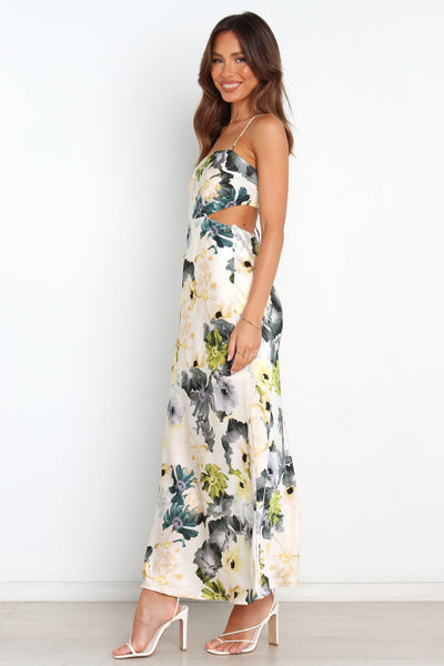 Jayne - Blomster Maxi Kjole